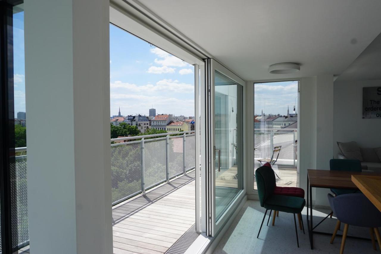 דירות וינה Augartenblick Penthauscombo 15/16 - Blick Zum Riesenrad מראה חיצוני תמונה